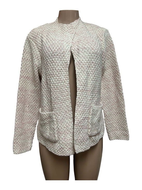Orvis Jackets & Blazers - Orvis Cream and Soft Pink Crochet Cardigan